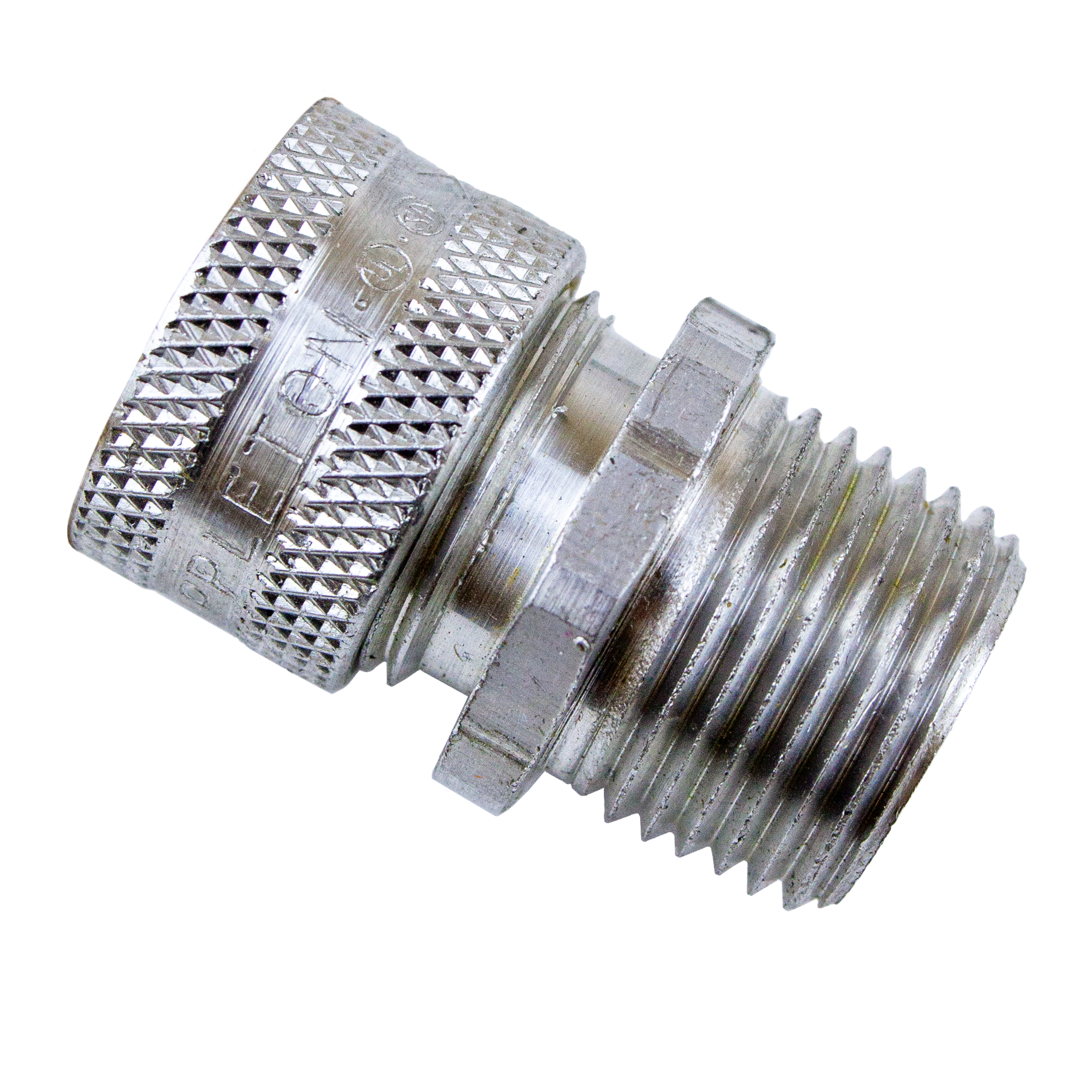 Straight Liquid-Tight Strain Relief Connectors - Aluminum - 1/2 in - Brown